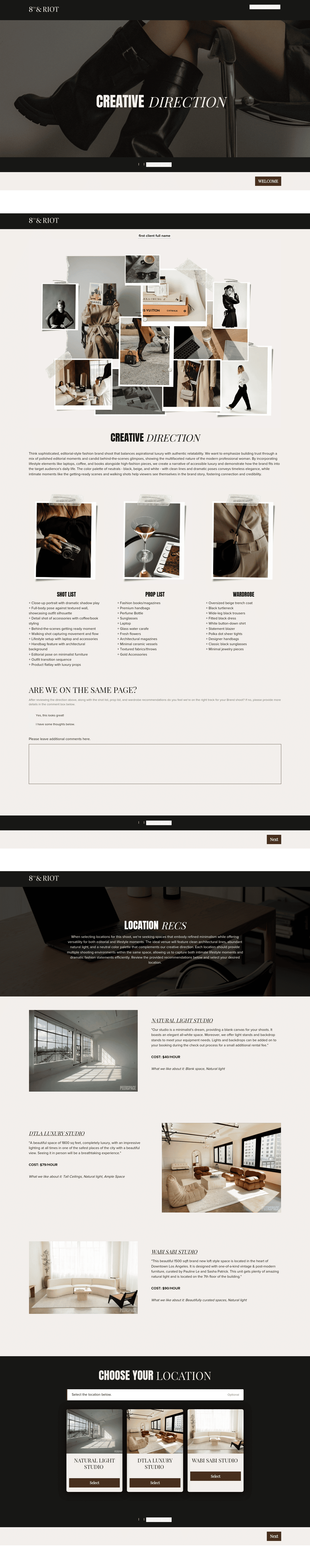 Brand Photography Creative Direction