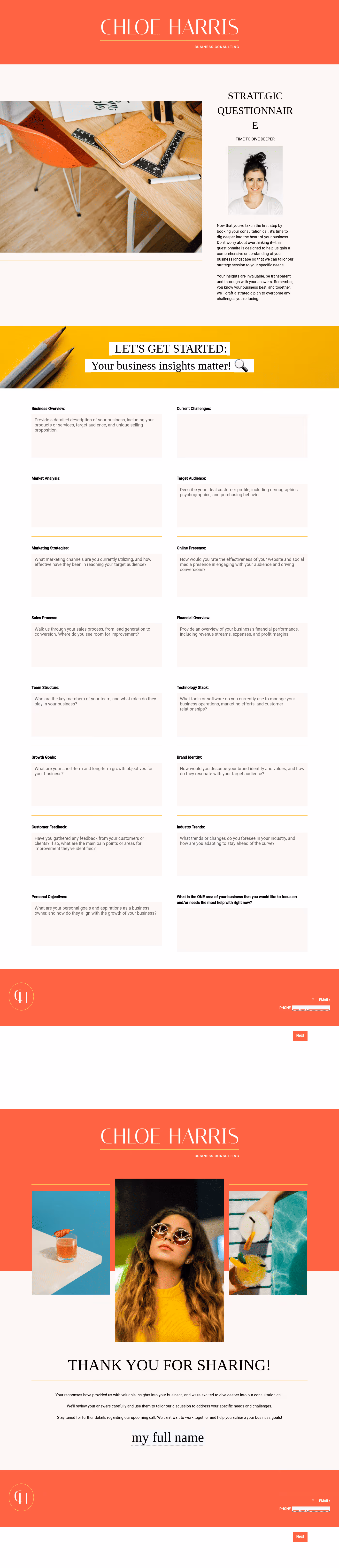 Business Consultant Questionnaire