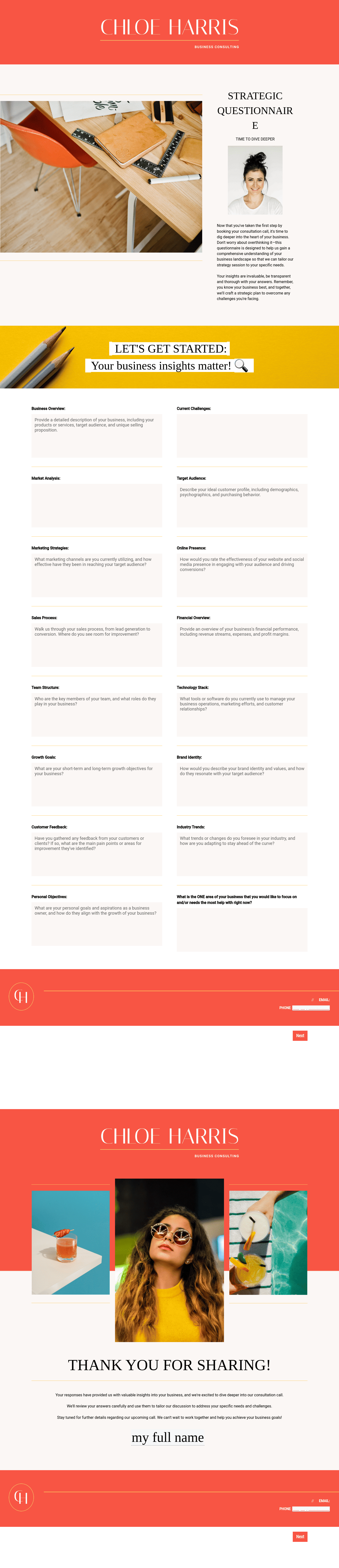 Business Consultant Questionnaire