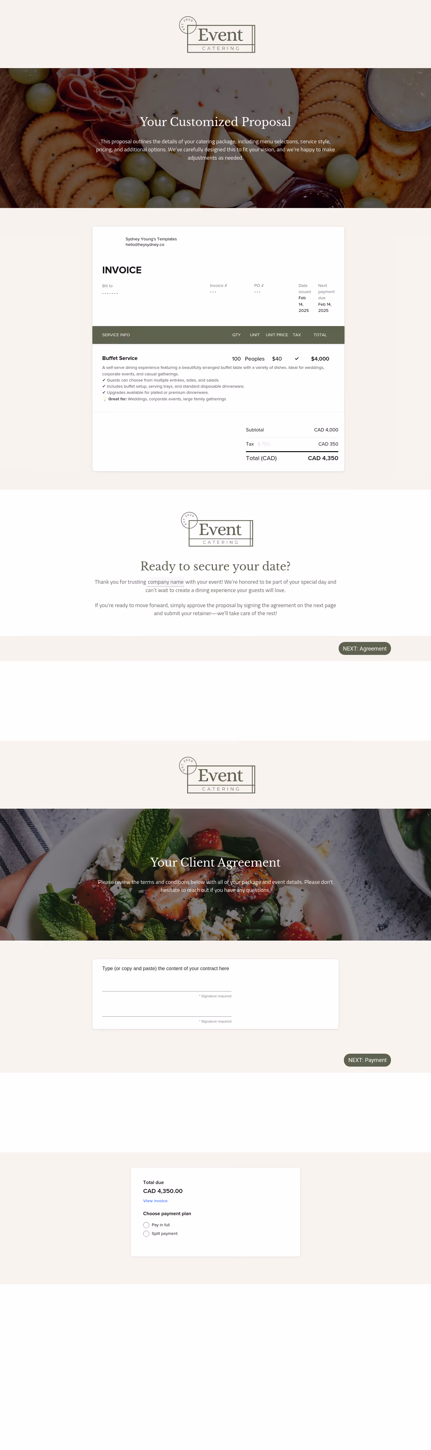 Catering Proposal