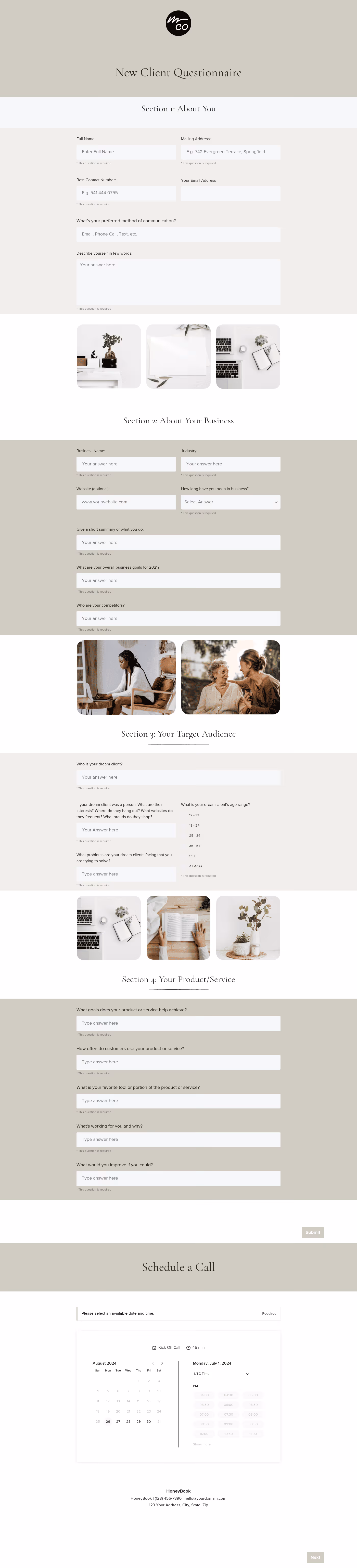 Client Questionnaire
