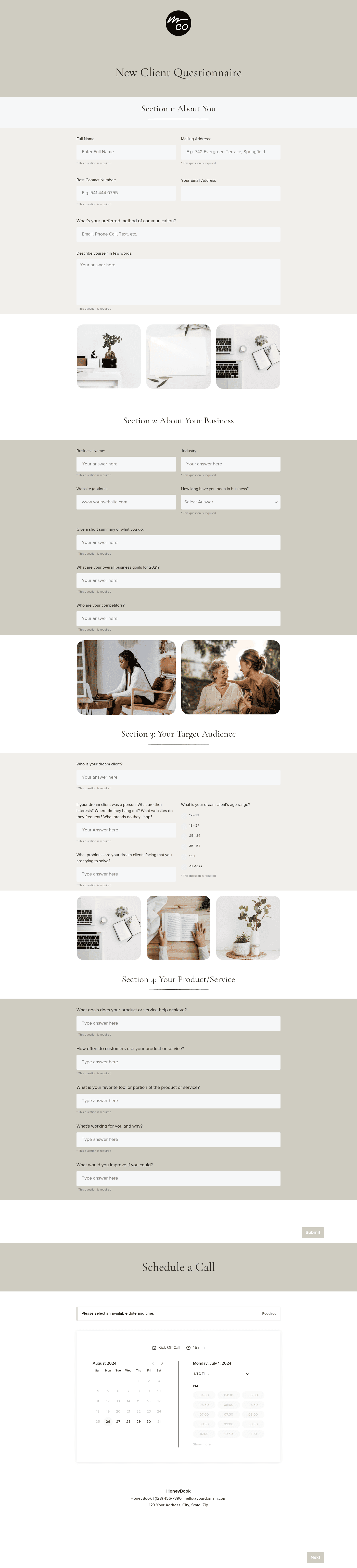 Client Questionnaire