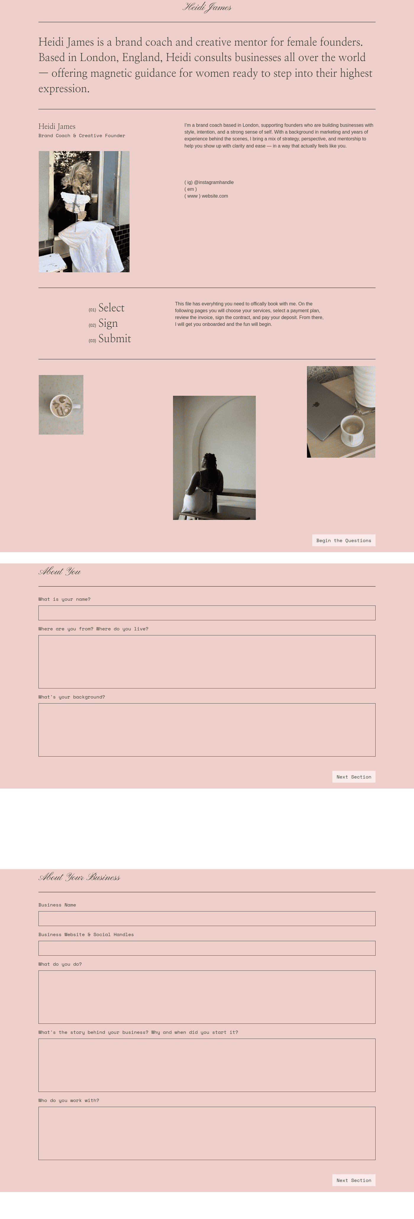 Coaching Client Questionnaire