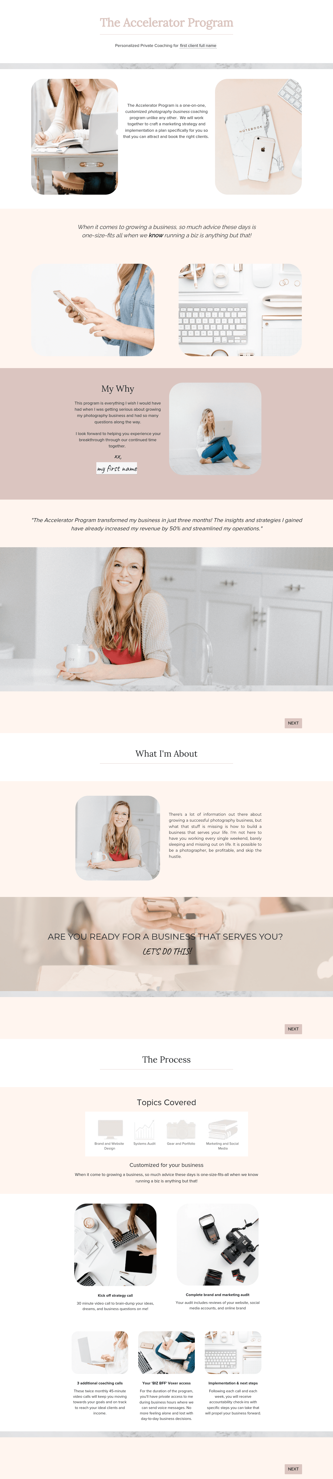 Coaching Program Proposal