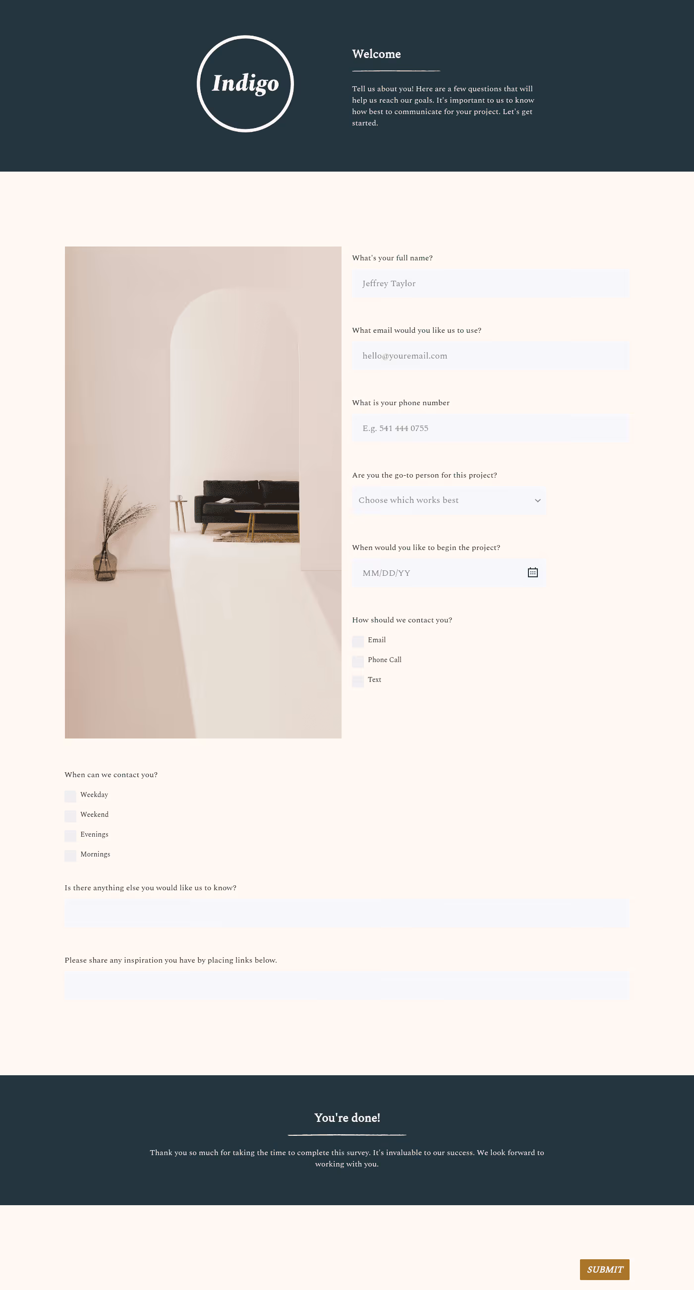 Communication Preferences Form