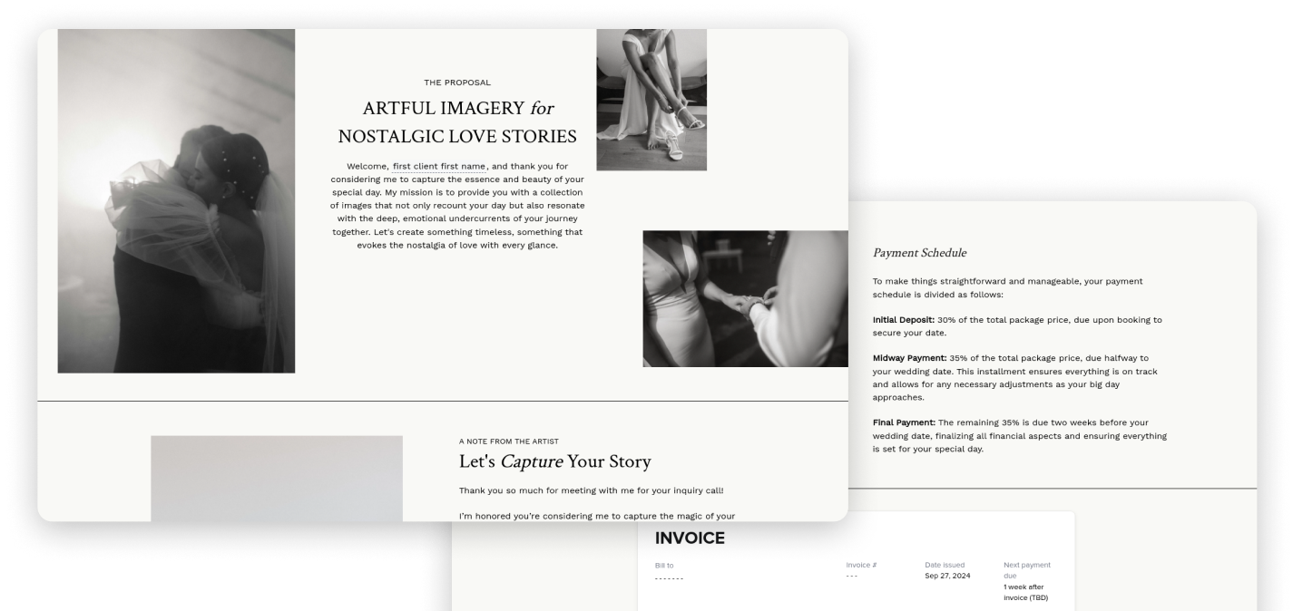 Editorial Wedding Photography Proposal