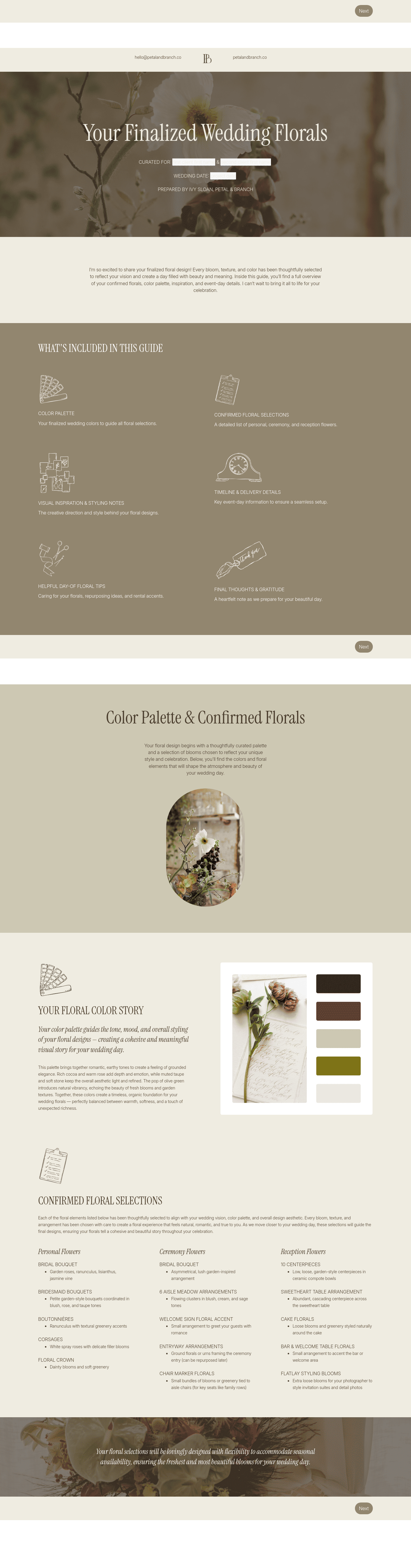 Finalized Floral Design Guide for Wedding Florist