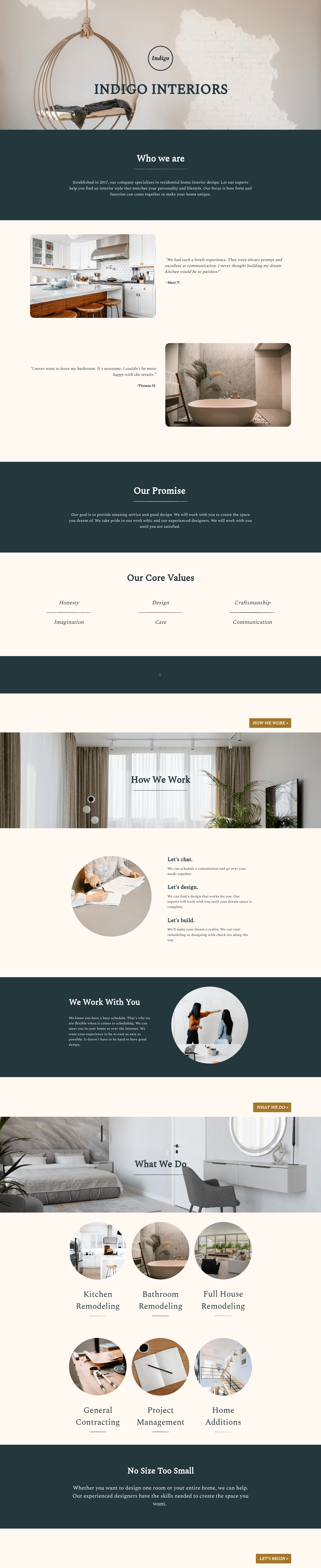 Interior Design Brochure