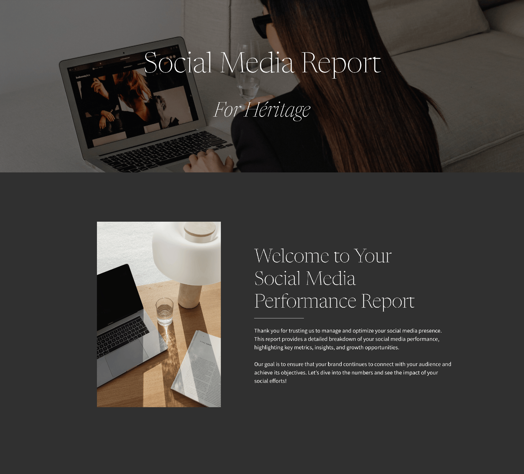 Héritage Social Media Report For Social Media Marketers