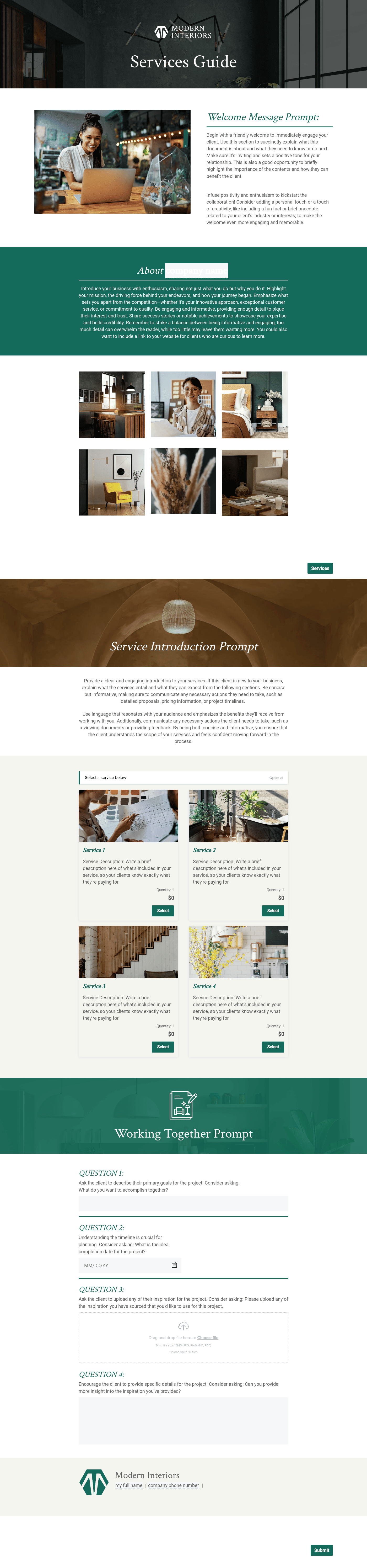 Interior Designer Service Guide