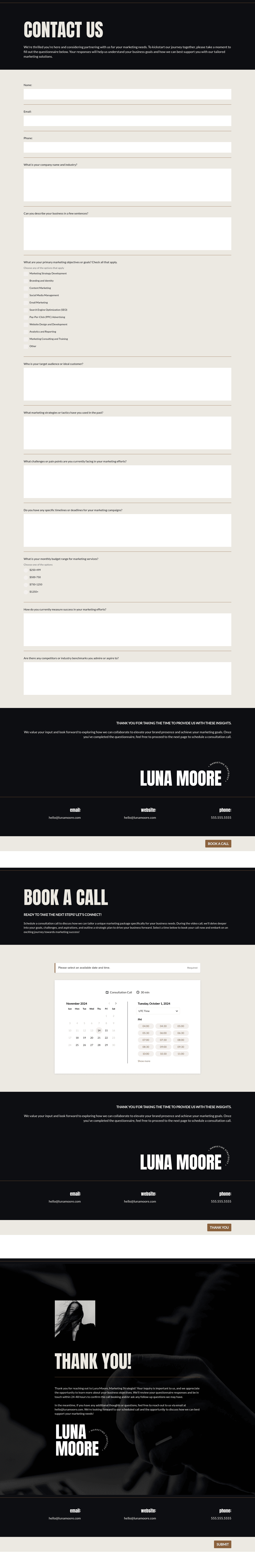 Marketing Strategist Lead Form