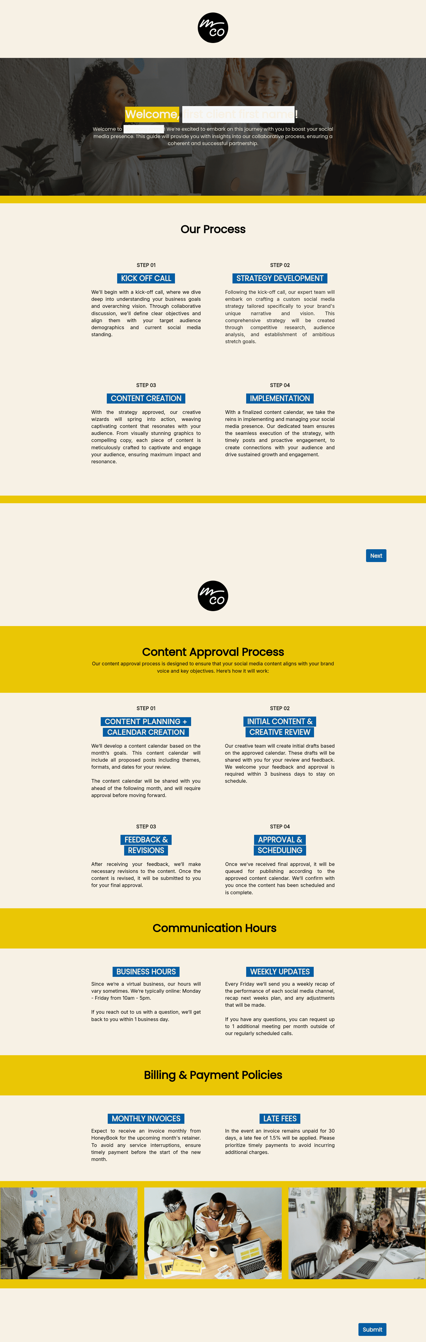 Onboarding Guide for Social Media Marketing Agency