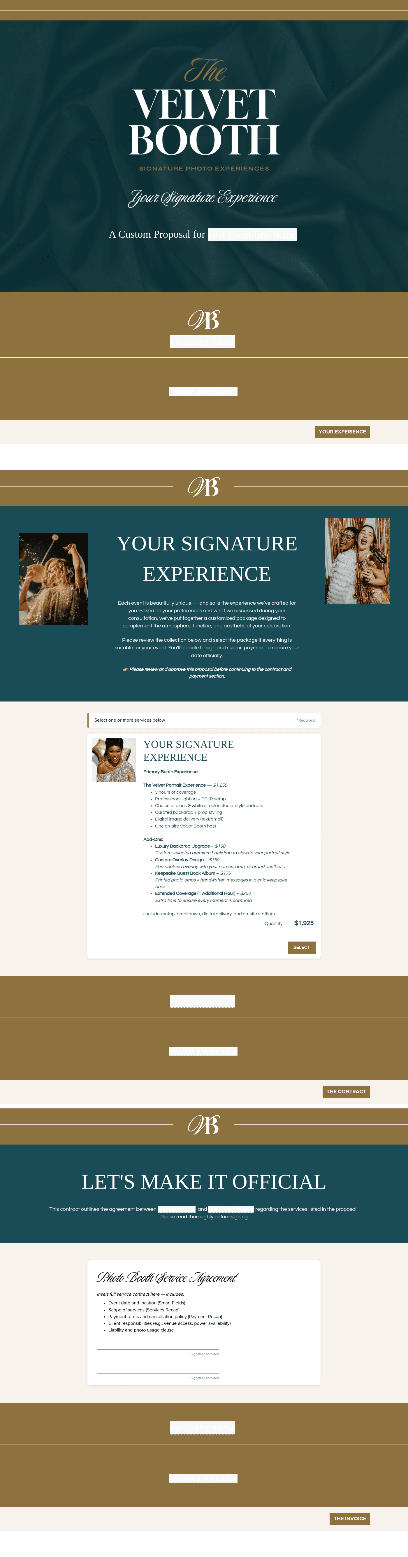 Photo Booth Proposal