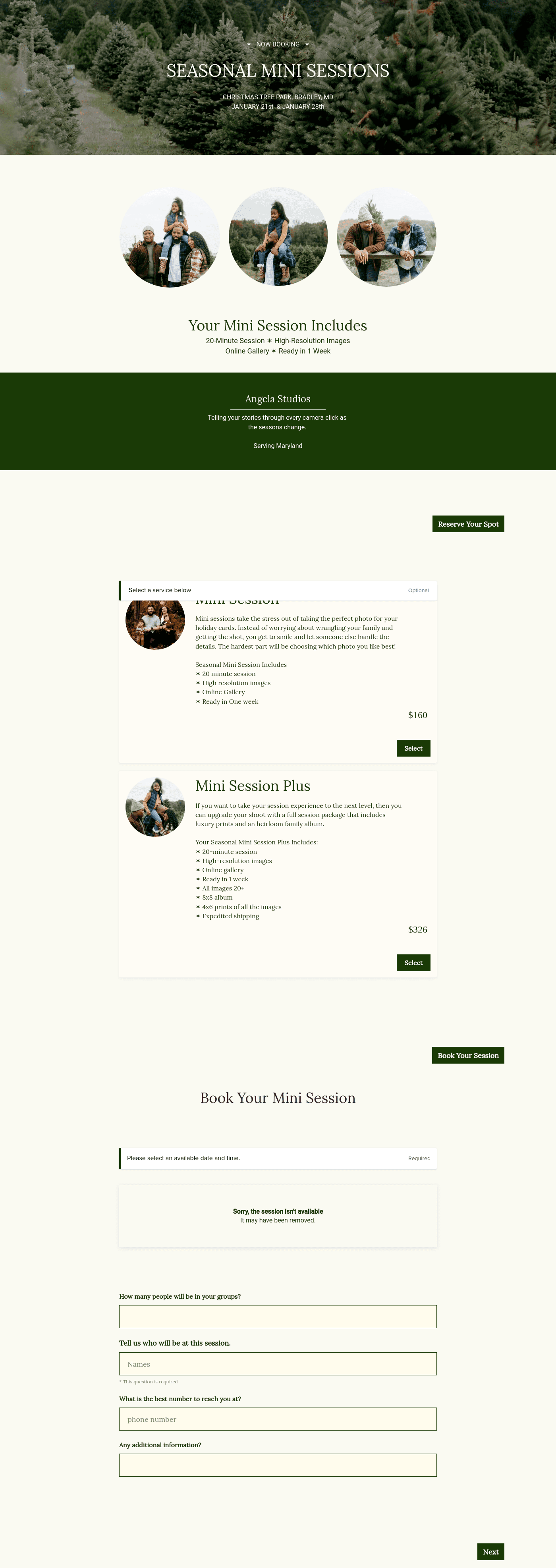 Photography Session Proposal