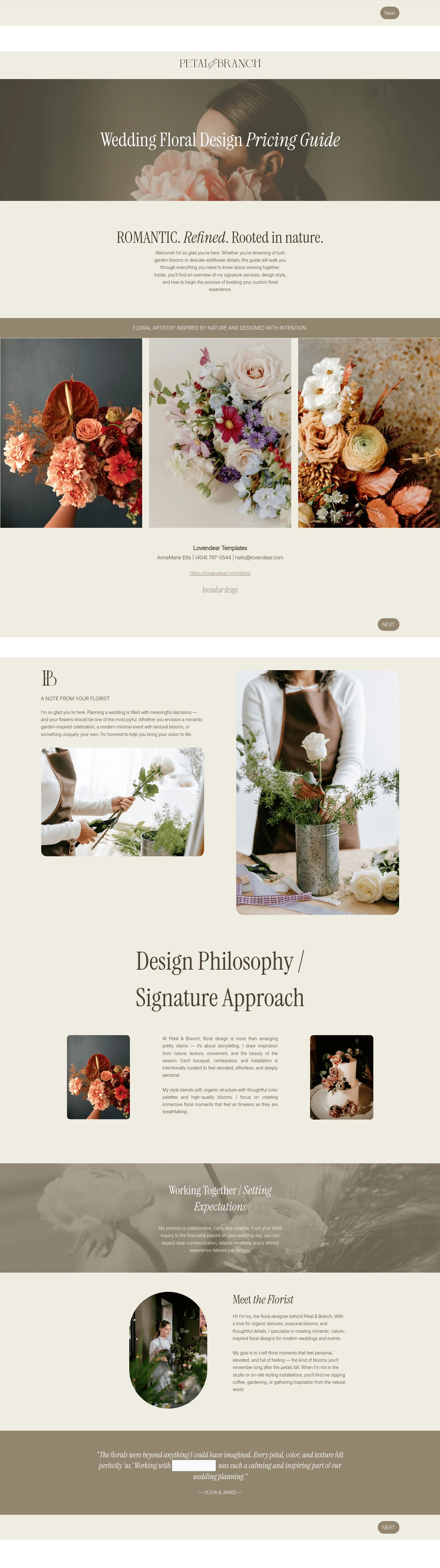 Pricing Guide for Wedding Florist