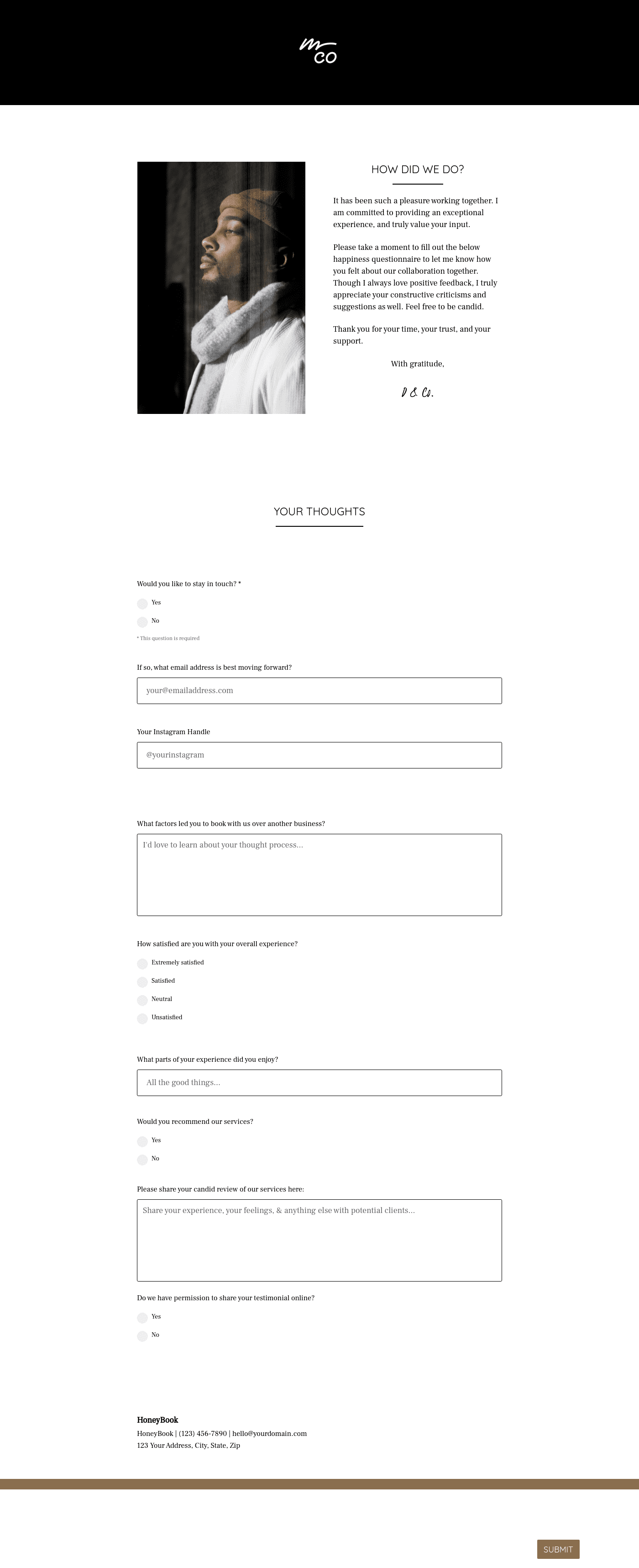 Satisfaction Questionnaire