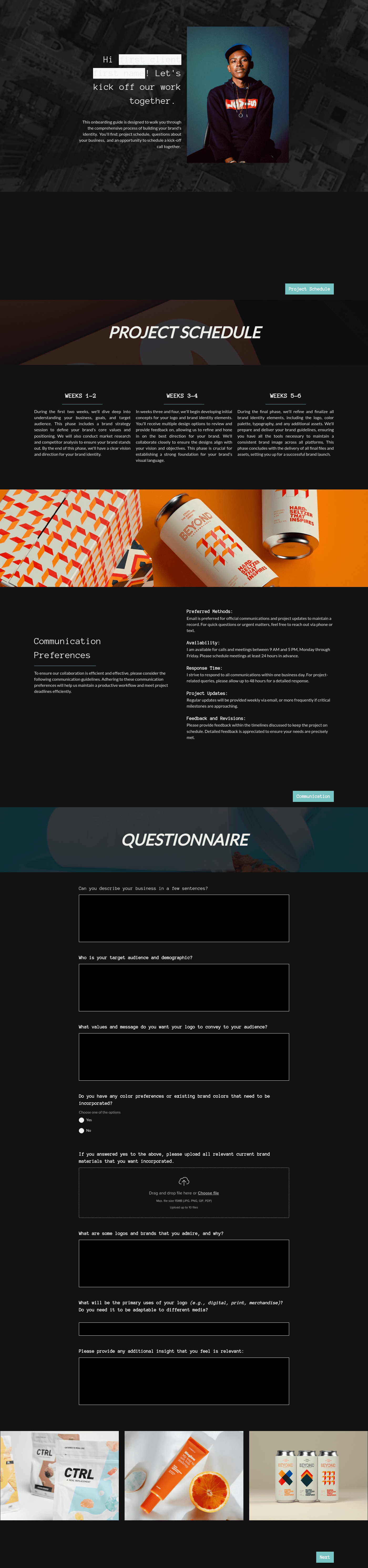 Showit Cartera Onboarding Guide