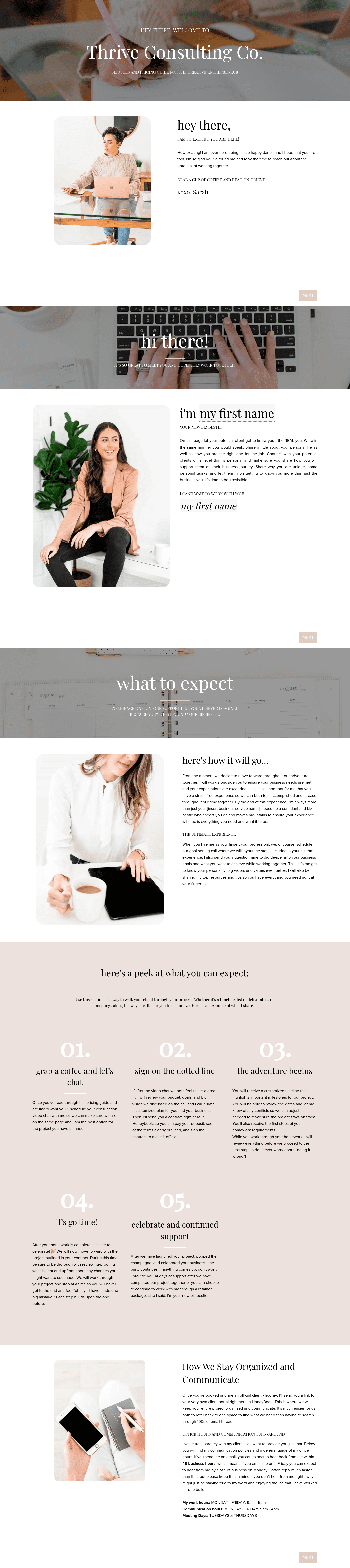 Services and Pricing Guide