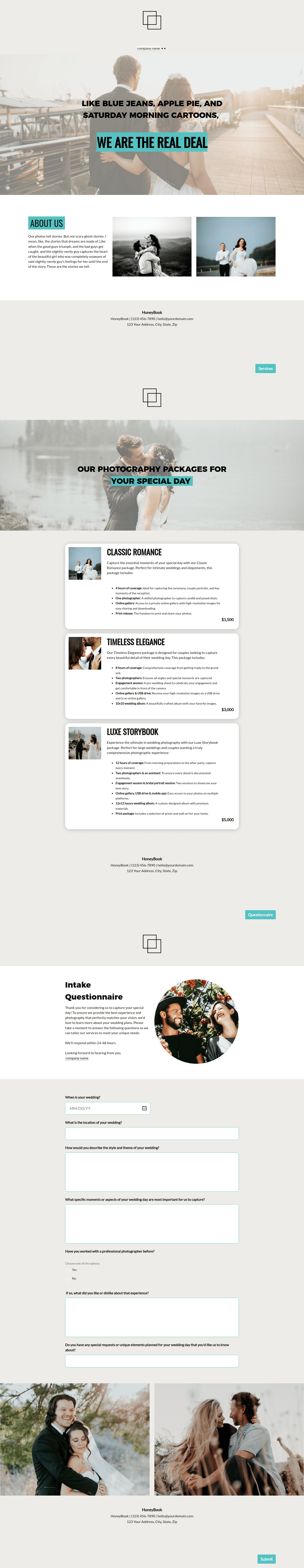 Showit Simple Service Guide