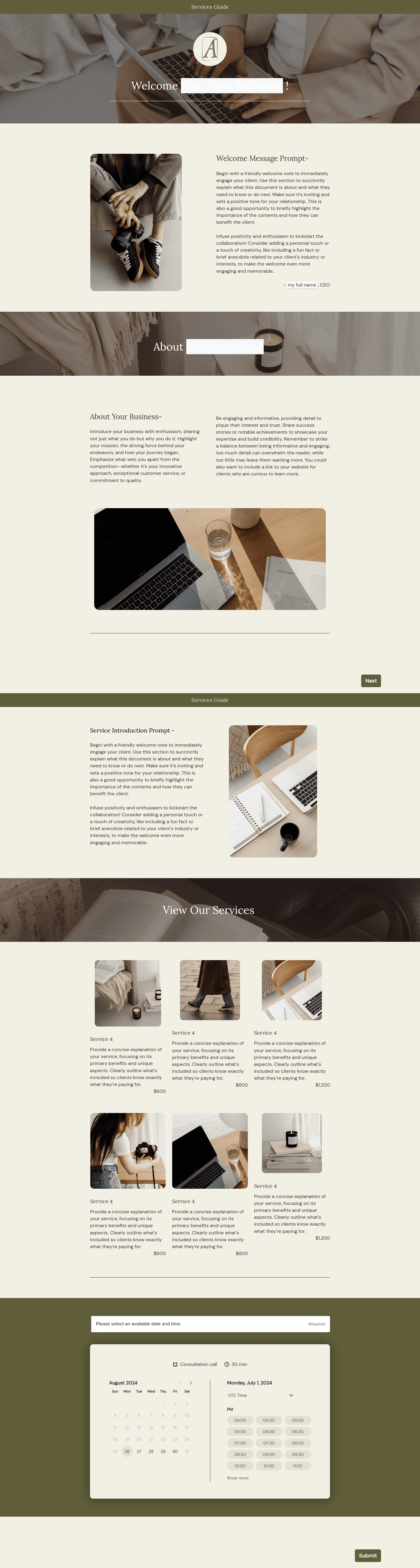 Strategic Consulting Service Guide