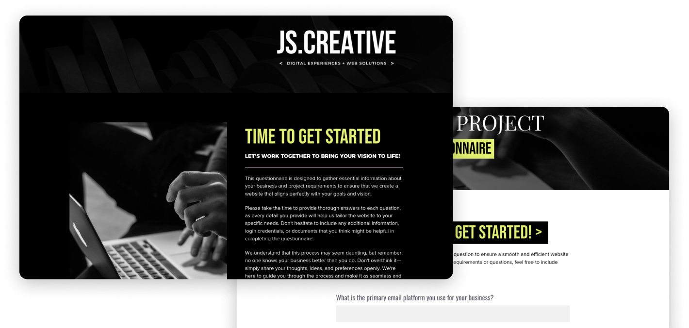 Technical Website Questionnaire