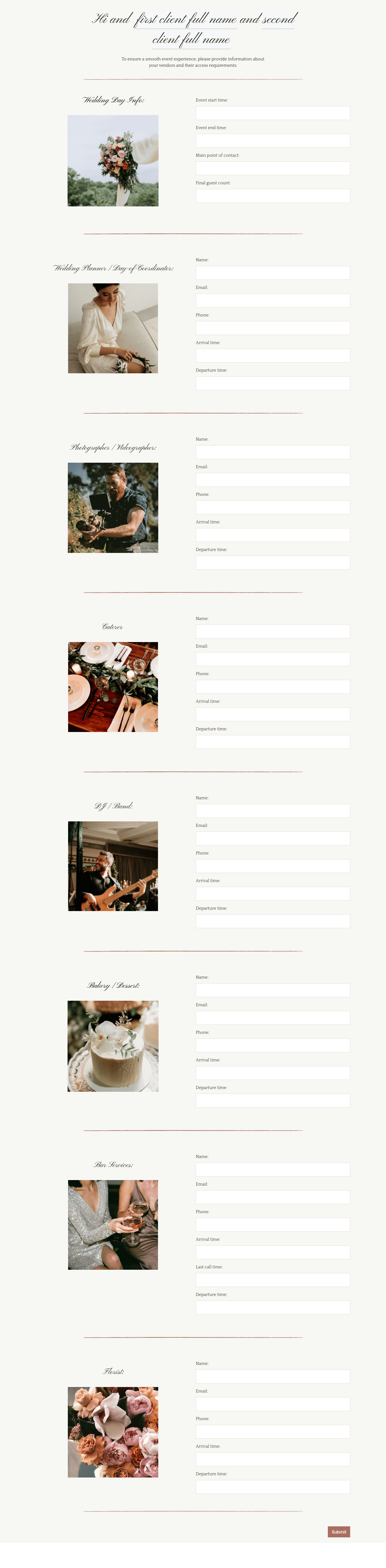 Vendor Information Questionnaire