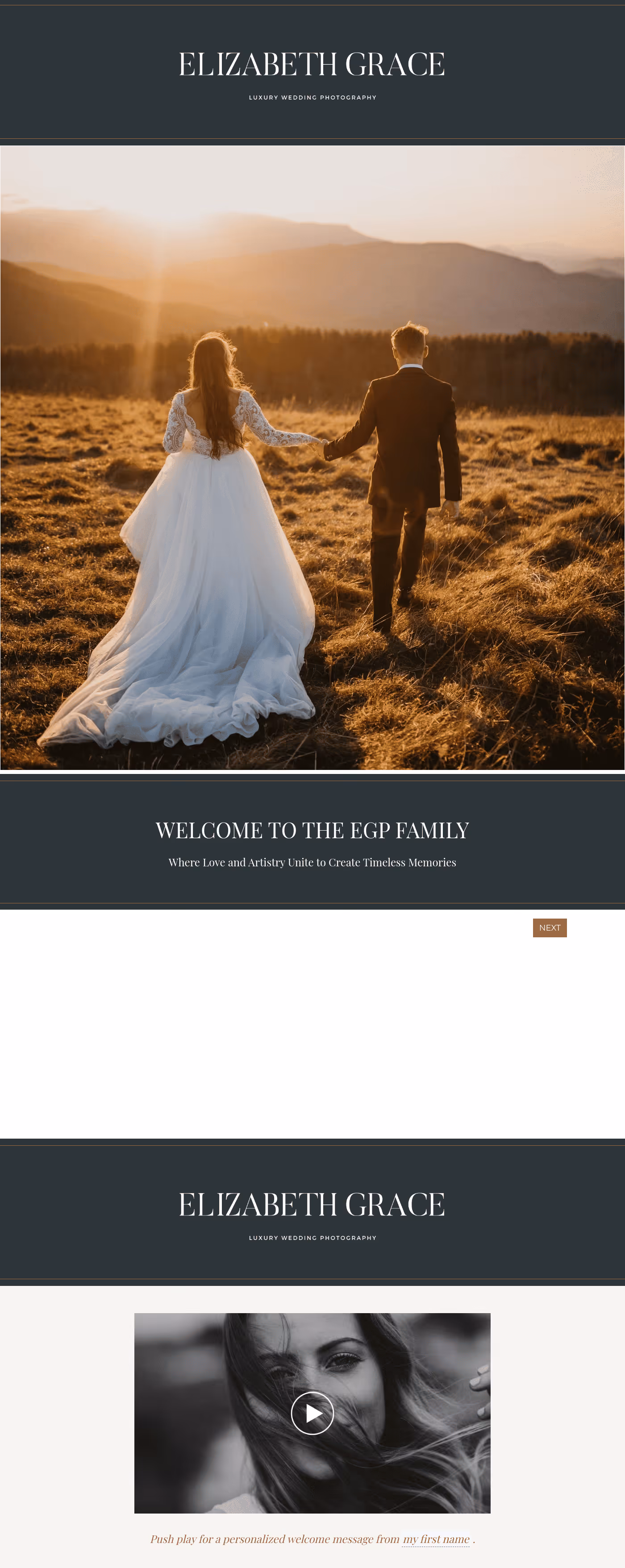 Wedding Photographer Welcome Packet
