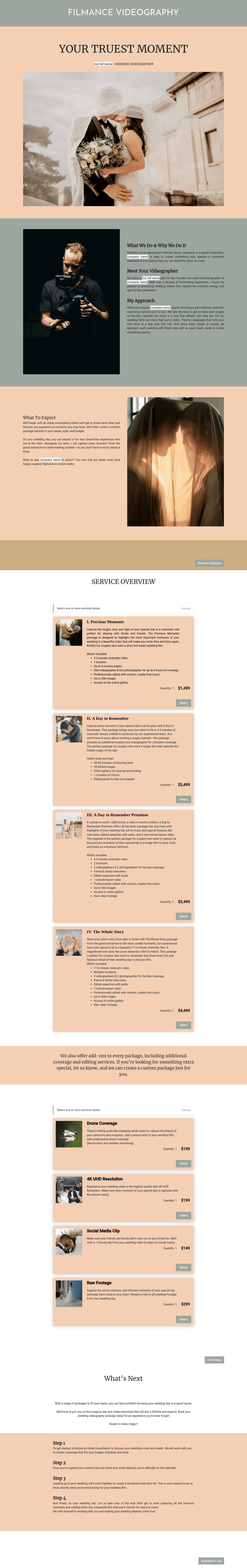 Wedding Videography Service Guide