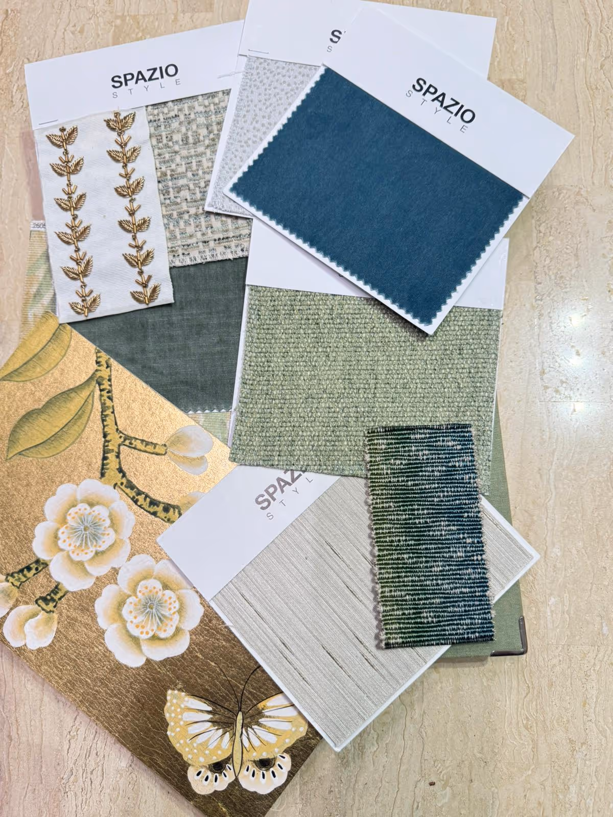 Luxury interior space featuring premium wallpaper and elegant design aesthetic