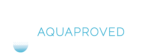 AQUAPROVED vochtbestrijding: aQP, Logo Wit Horizontaal