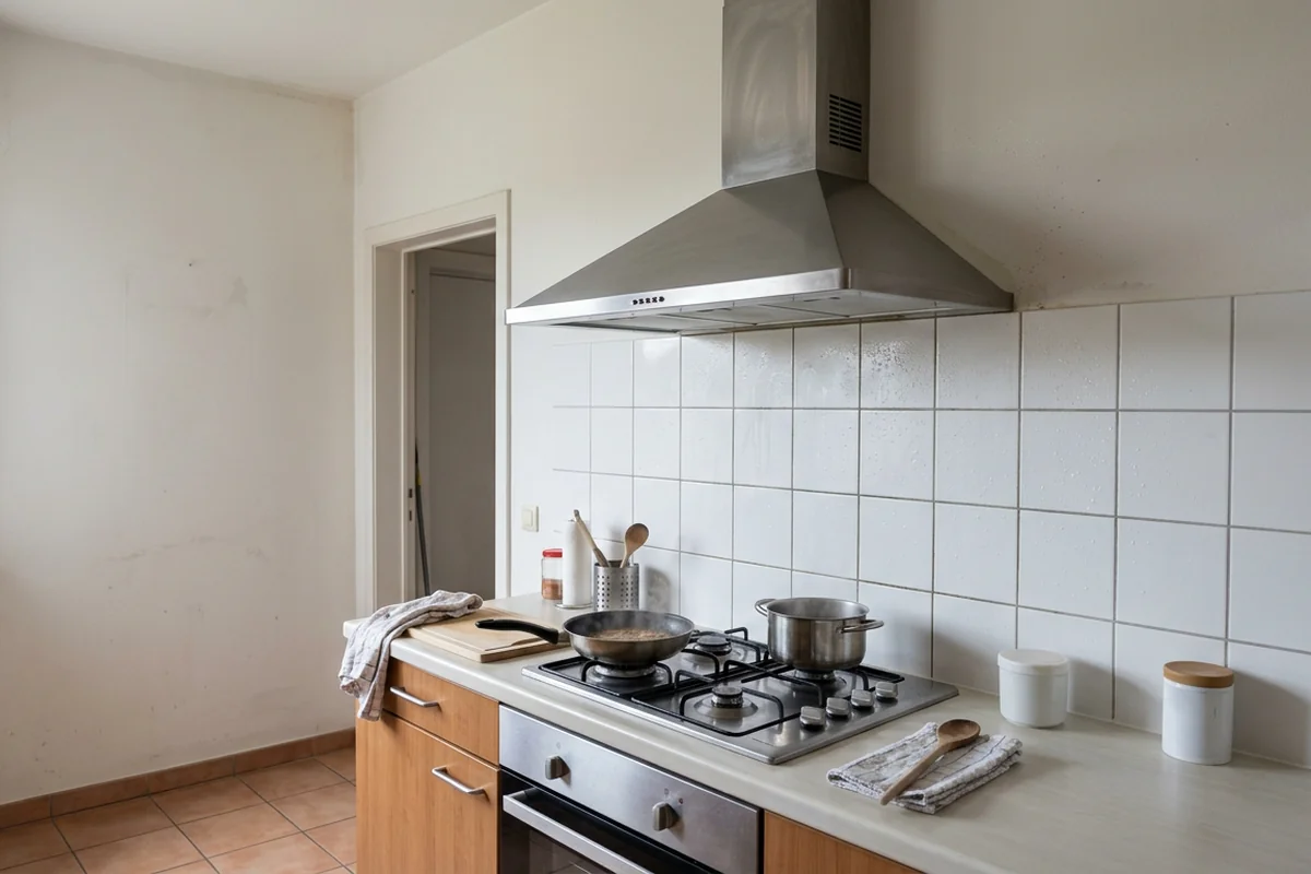 AQUAPROVED vochtbestrijding: keuken met vochtproblemen