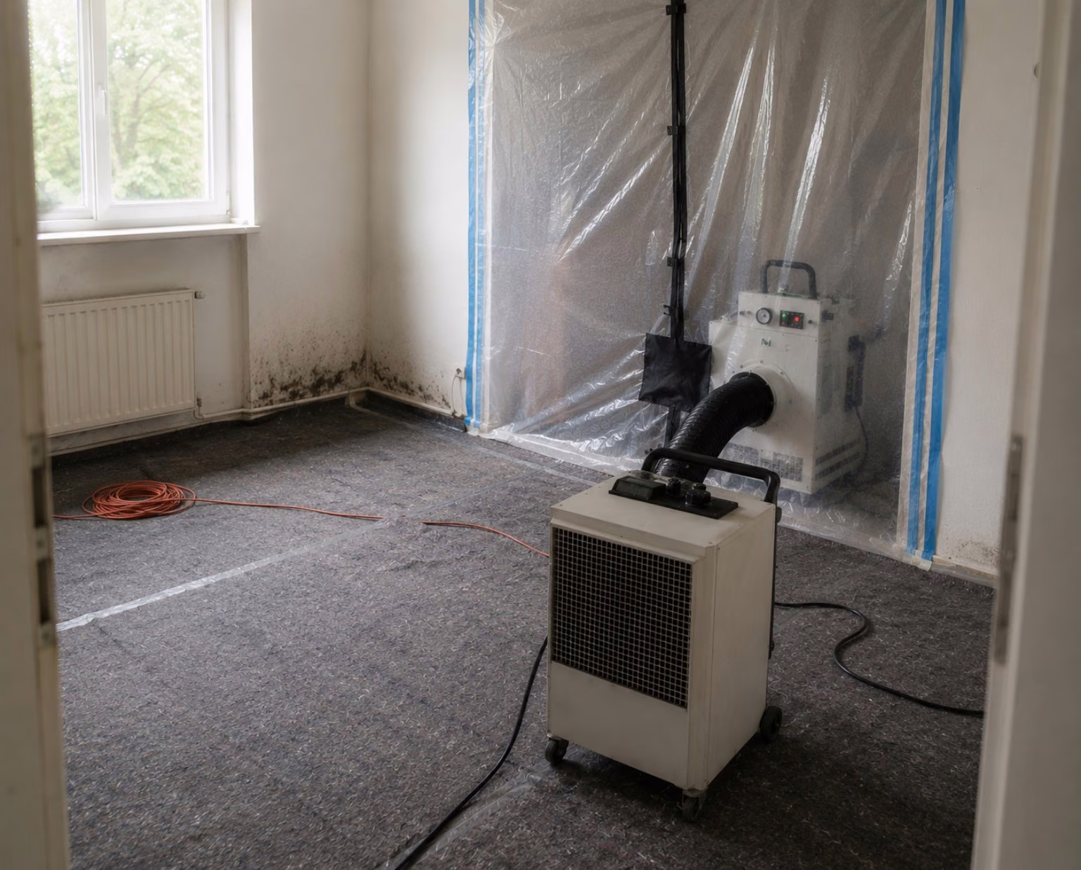 Professionelle Luftreinigung und Beseitigung von Gerüchen durch Schimmel durch zertifizierten Fachbetrieb in Kaarst.