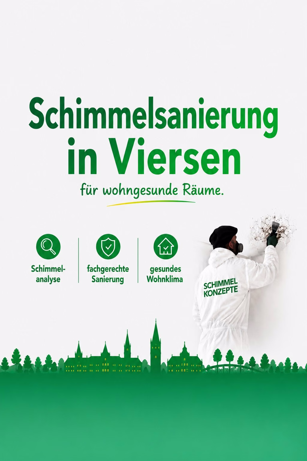 Schimmelschaden prüfen und sanieren lassen in Viersen