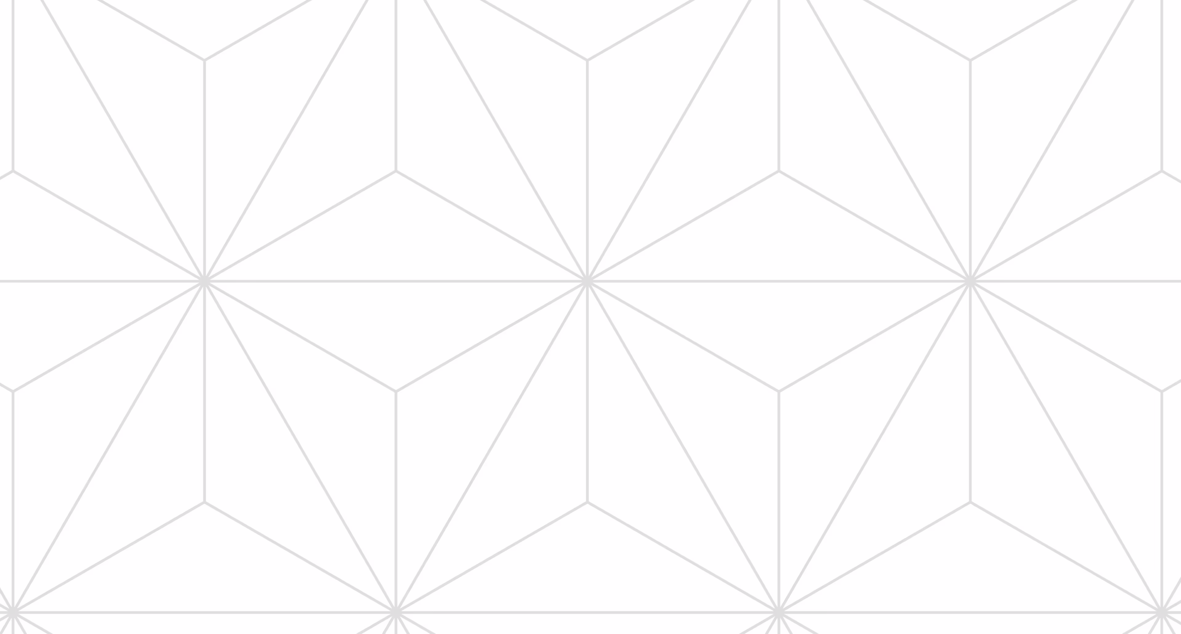 Repeating geometric pattern of light gray lines forming interconnected hexagonal and triangular shapes on a white background.