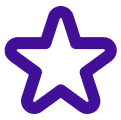 Purple Provet star logo with bold outline against white background