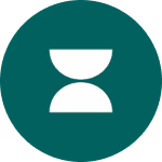 Provet Pay hourglass logo with white and teal design