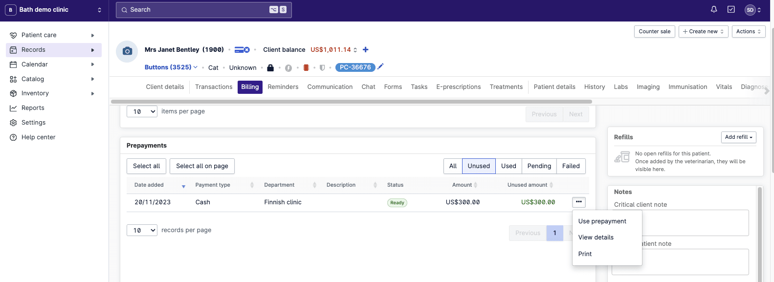 multiple prepayments 1