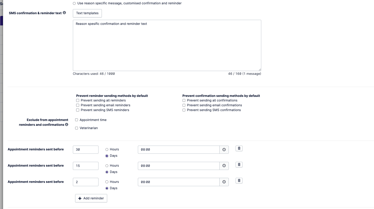 multiple appt reminders 2