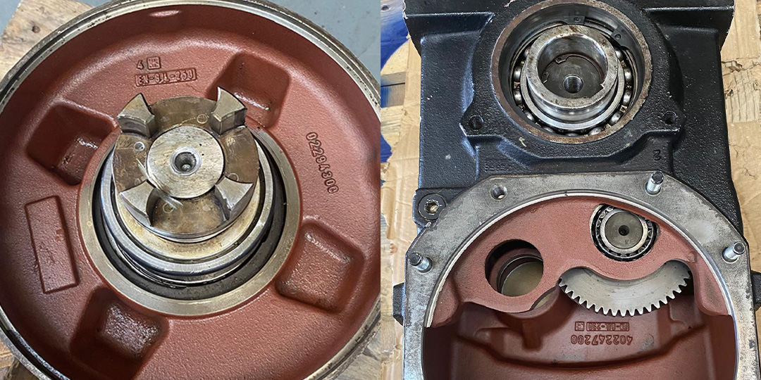 Gearbox before repair