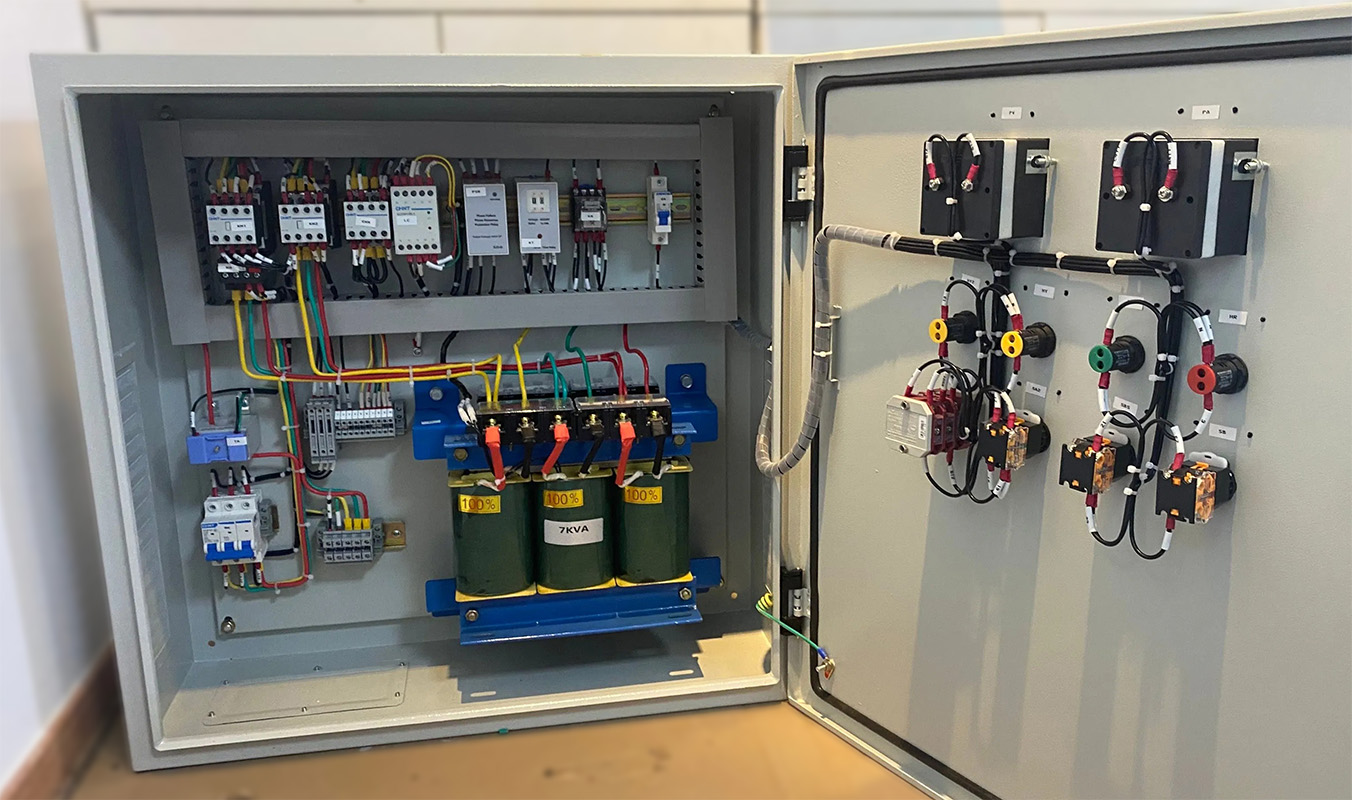 transformers in a control panel