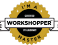 Certification badge for Workshopper Master facilitation training by AJ&Smart.