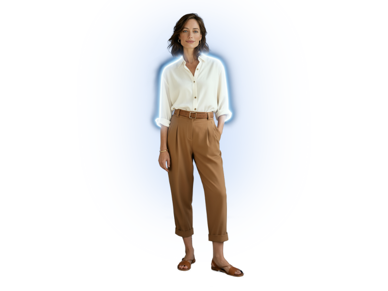 A full-body image of the girl Aria.