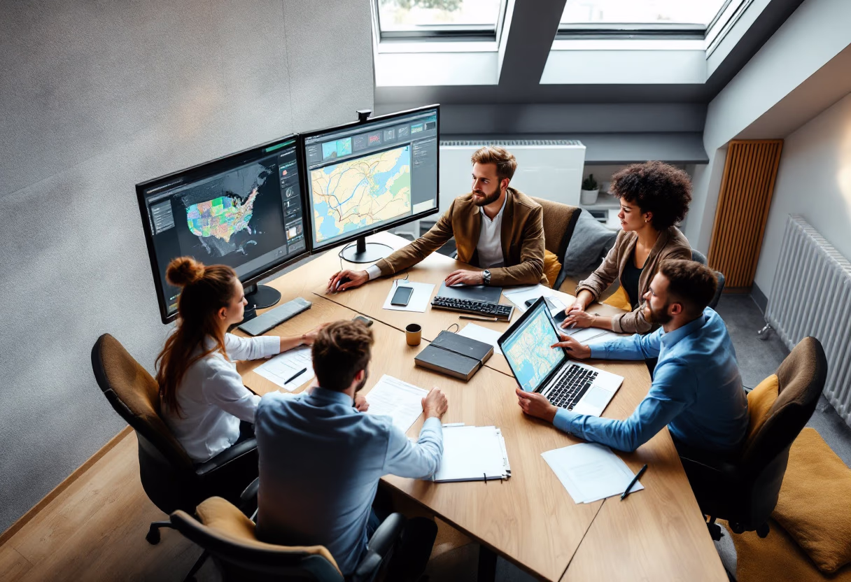 image of team collaboration (for a trucking company)