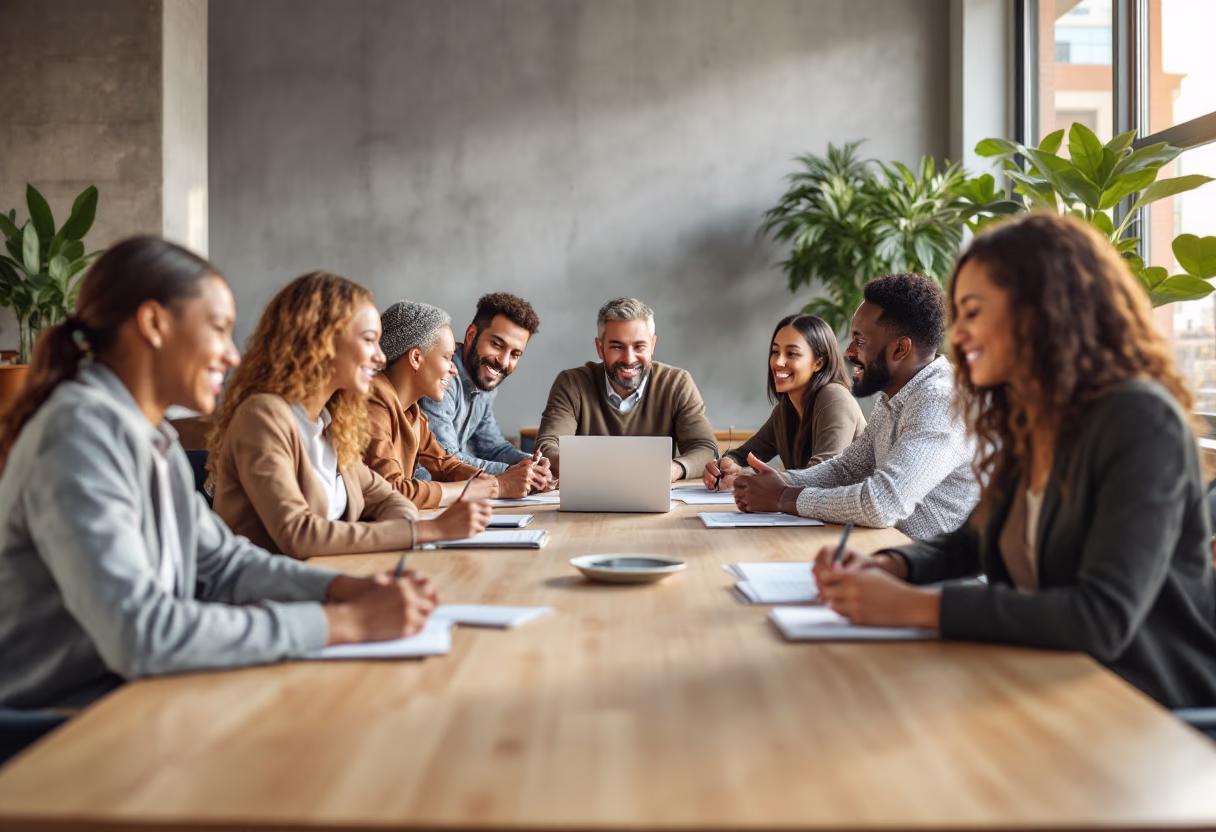 image of diverse group collaboration (for a hr tech)