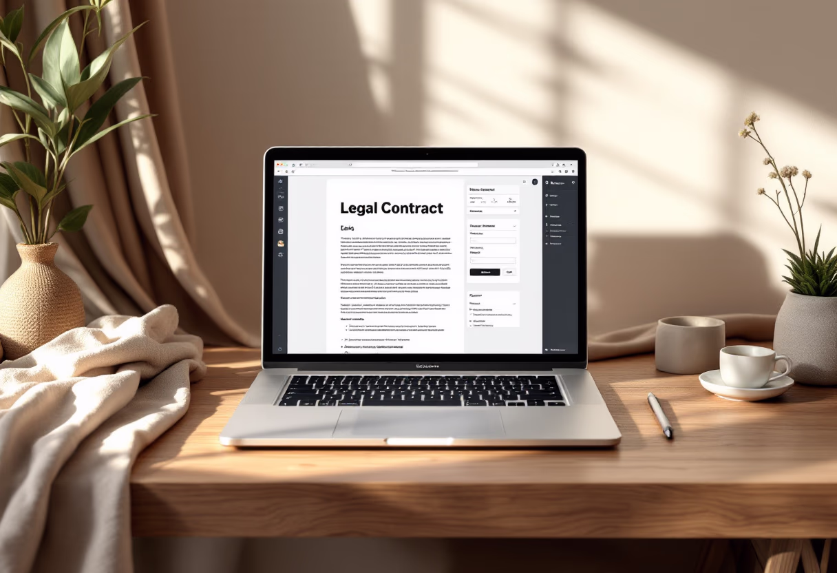 image of legal contract templates (for a legal tech)