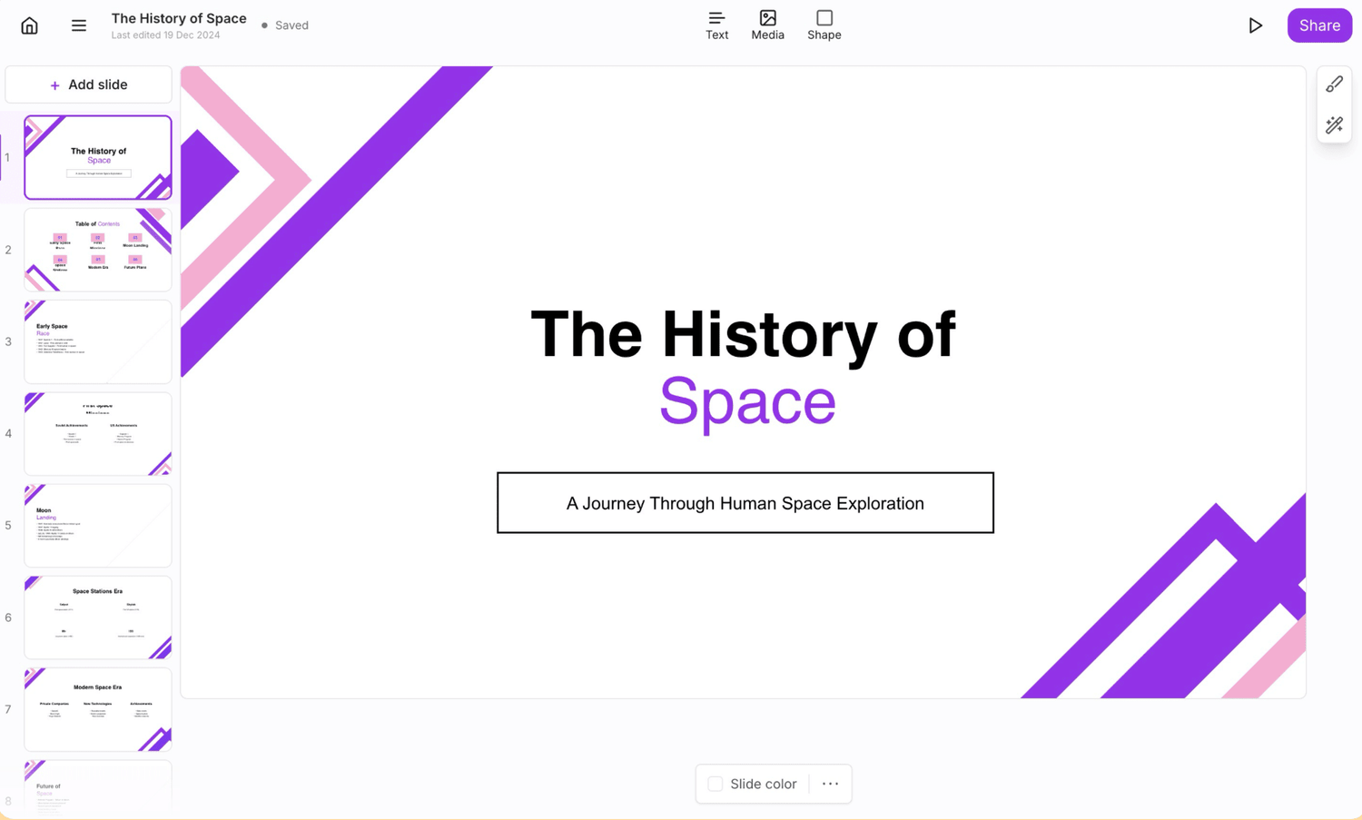 GenPPT dashboard screenshot