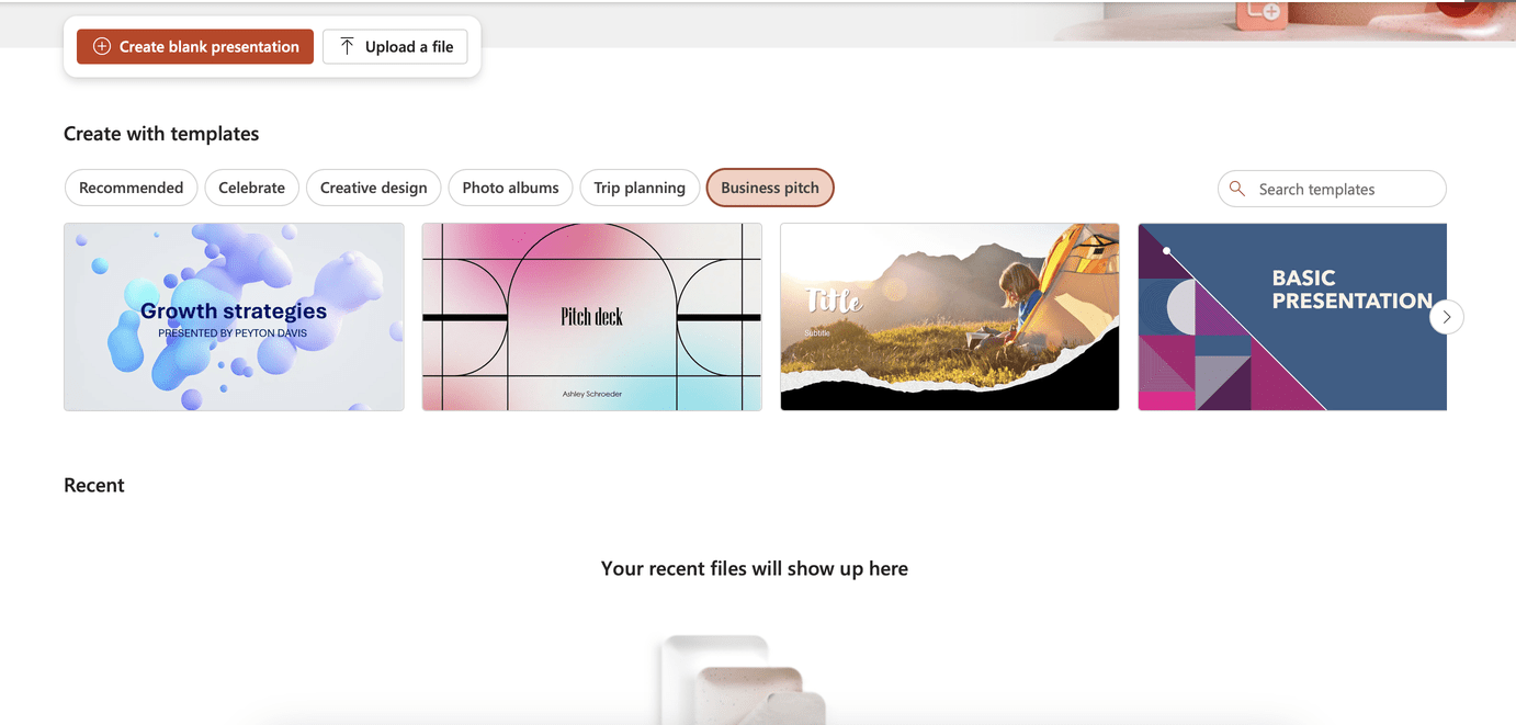 PowerPoint dashboard screenshot