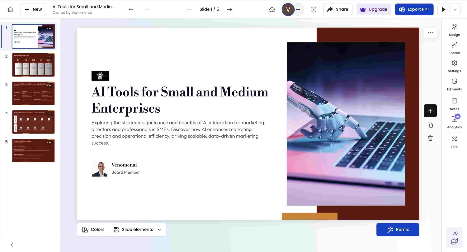 AI Tools SME - TDP - 239- PresentationsAI