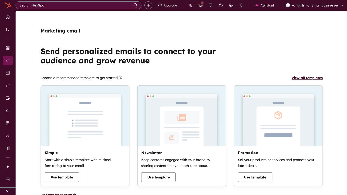 Hubspot Social Media Manager Dashboard 