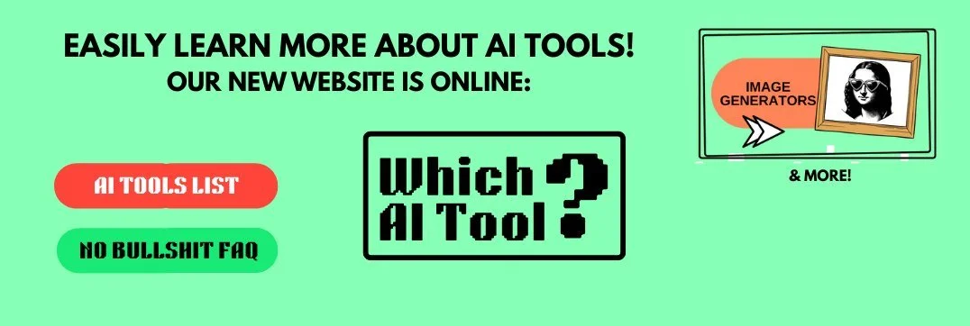Which AI Tool ad banner